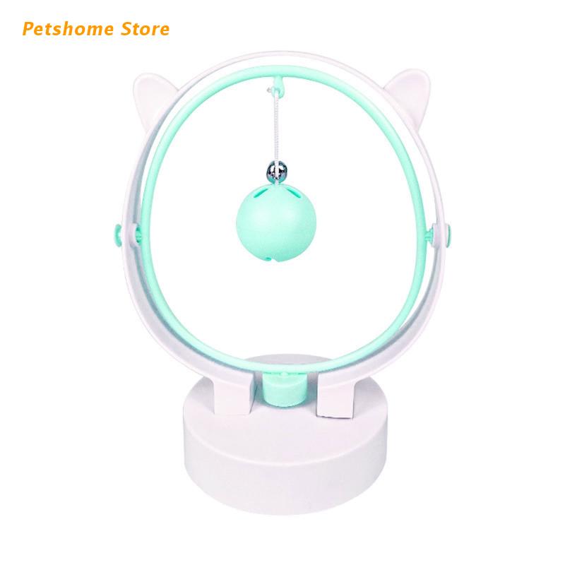 Cat Toy Interactive Toys with Swinging Ball Replaceable Plush / Leaking Balls Battery Operated Perpetual Swing Toys for Kitten