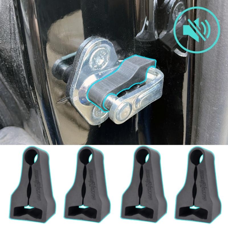 Verbesserungen Auto Türschloss Dämpfungspad Set Leise Auto Türschloss Dämpfer Set Geräuschdämpfer für Autotüren Einfache Installation