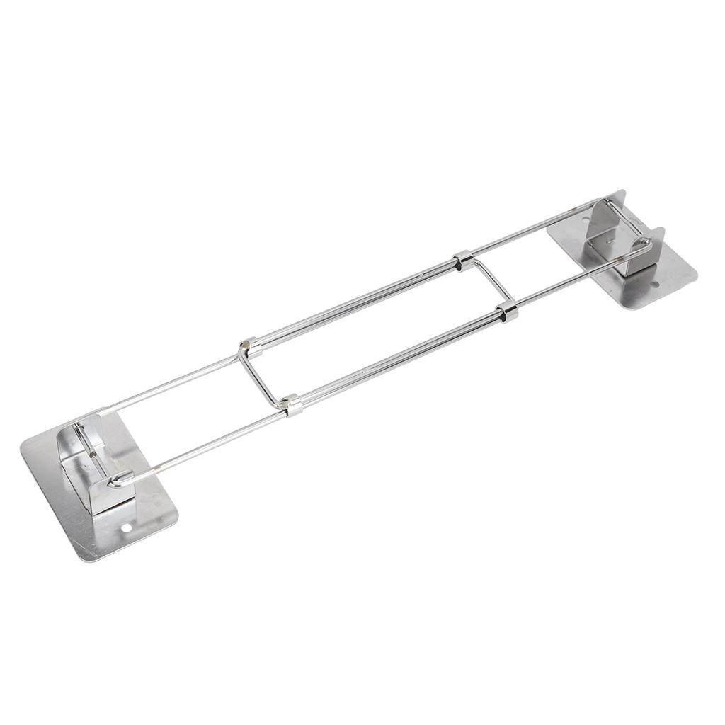 195‑345mm RV Shower Corner Storage Bar Stainless Steel Adjustable Bathroom Storage Rack Guard Rod for Trailer Yacht