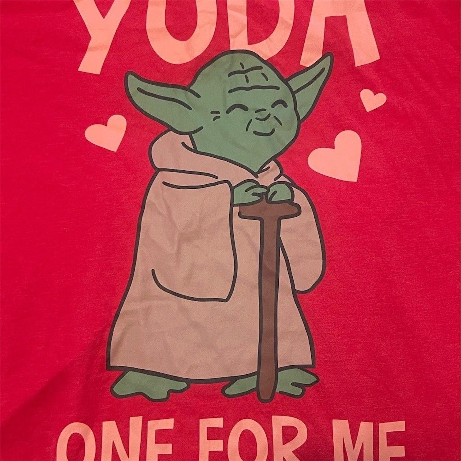 Star Wars Yoda One For Me Valentine’s Day Graphic T-Shirt Red Unisex 2XL 4XL