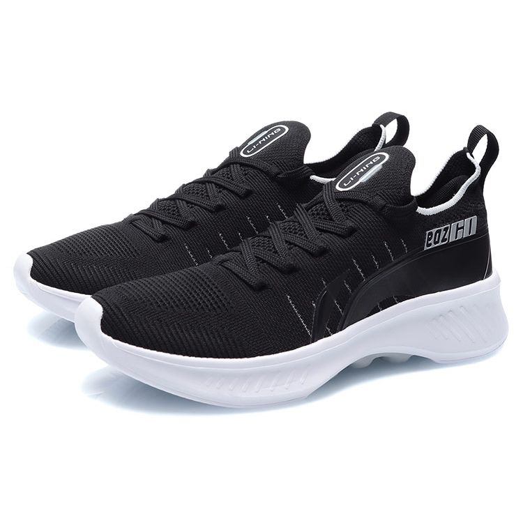 LiNing Eazgo Comfortable Series Breathable Sports Shoes Unisex Sneakers Black ARER005-4
