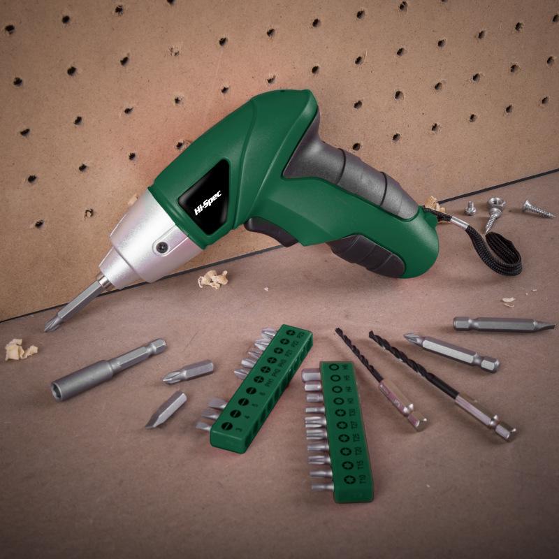 Rechargeable Electric Screwdriver Set - Multifunctional Lithium Battery Powered Hand Drill for Household Use
