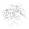 200pcs 9 Shaped Crafting Eye Head Pins For Jewelry Making High Strength Metal Components For Necklace Earrings