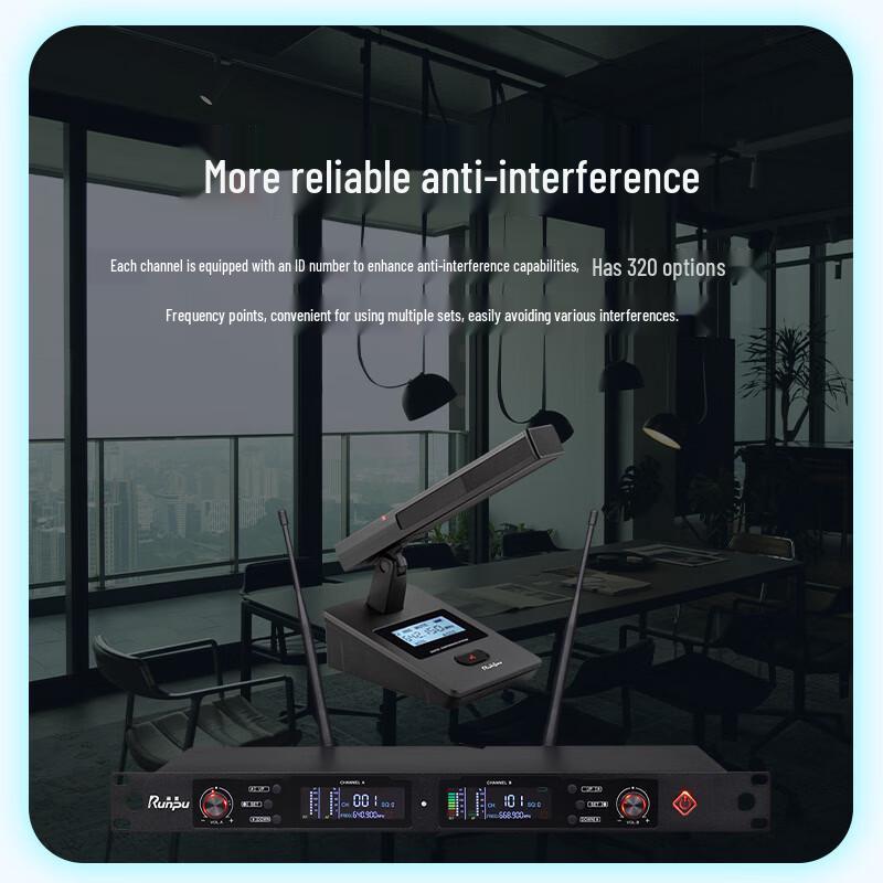Runpu Professional Wireless Conference Gooseneck Microphone System (CN Version)
