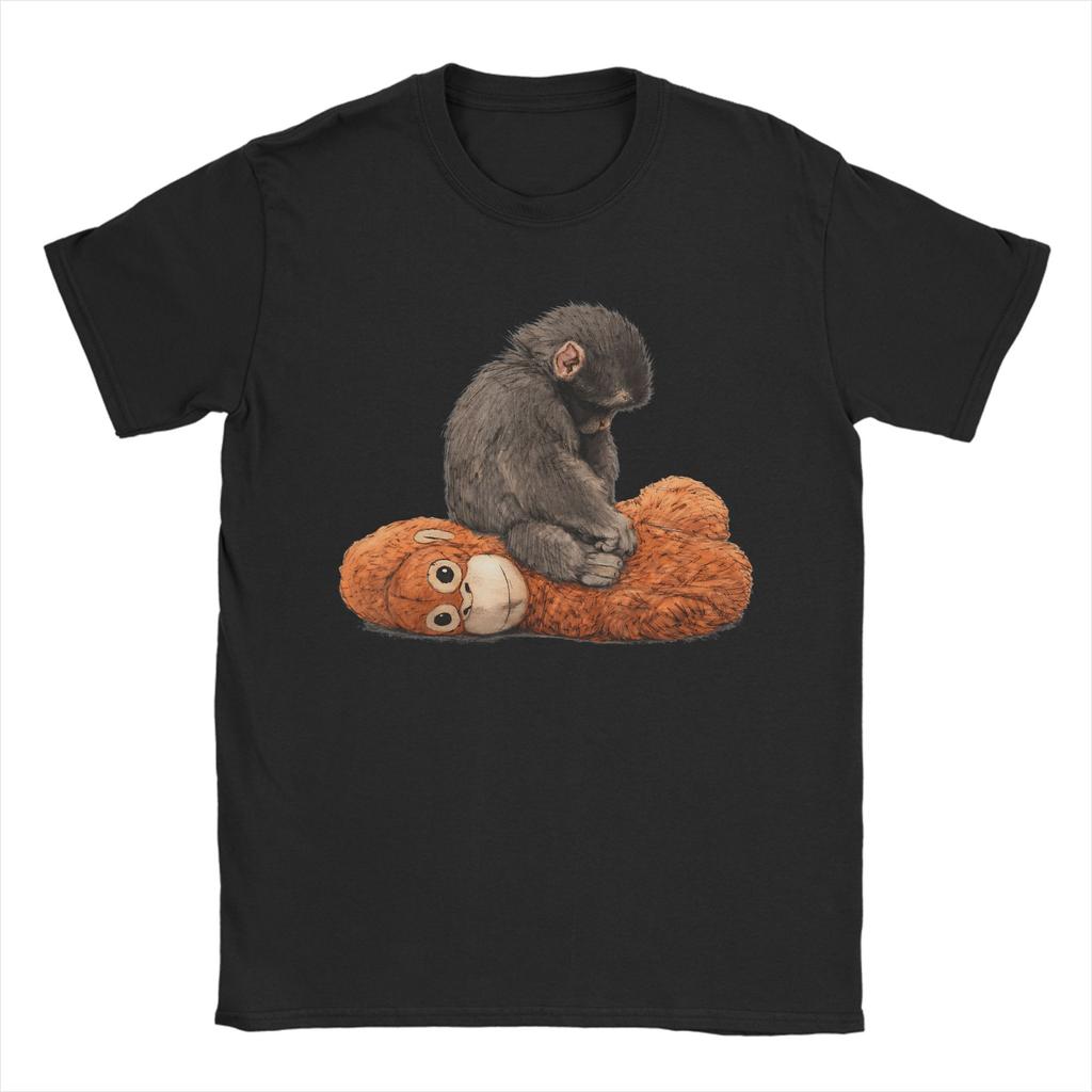 2026 New Baby Monkey Punch Cotton Causal TShirt for Unisex Summer Vintage T Shirts O Neck Novelty Tees Oversize Wholesale Tops