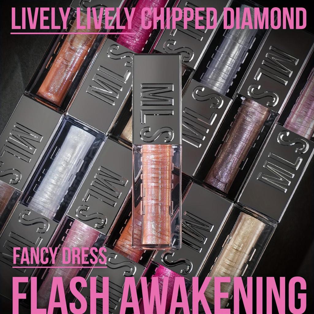 Błyszczyk do ust Sparkling Diamond Lip Gloss 6 kolorów Nawilżająca, nieklejąca formuła Płynna szminka Makijaż ust Idealny na przyjęcia świąteczne i prezenty