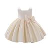 Bow Baby Girls Princess Bridesmaid Pageant Gown Birthday Party Wedding Dress