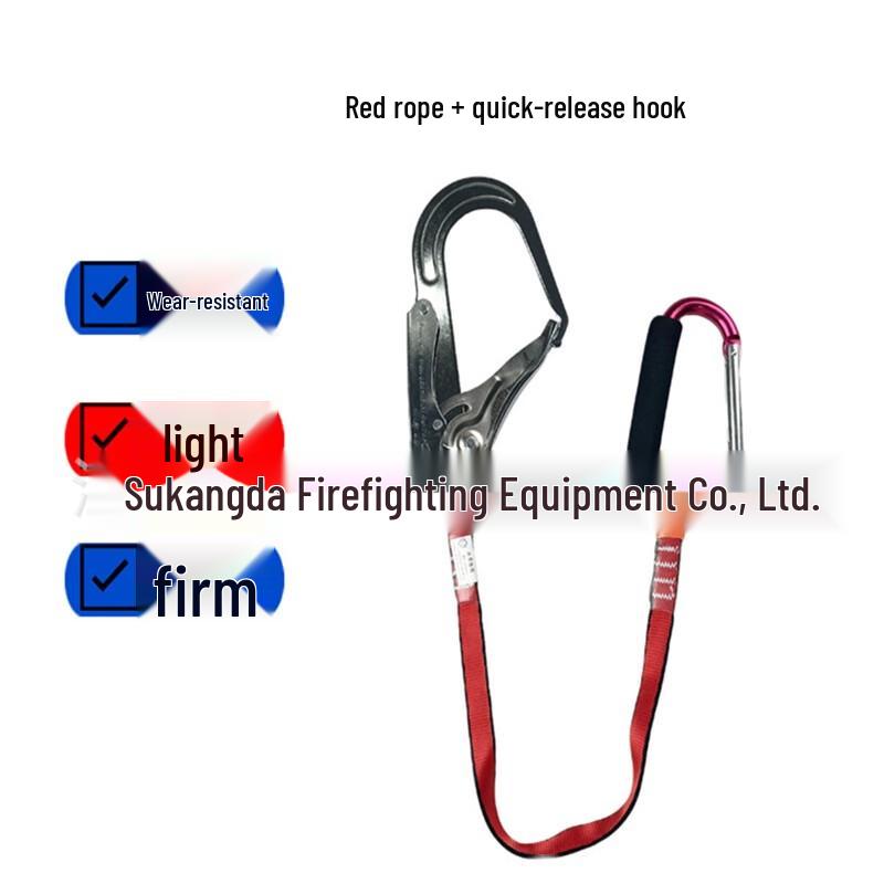 Lieve Fire Hose Hook with Red Rope and Metal Clip 1