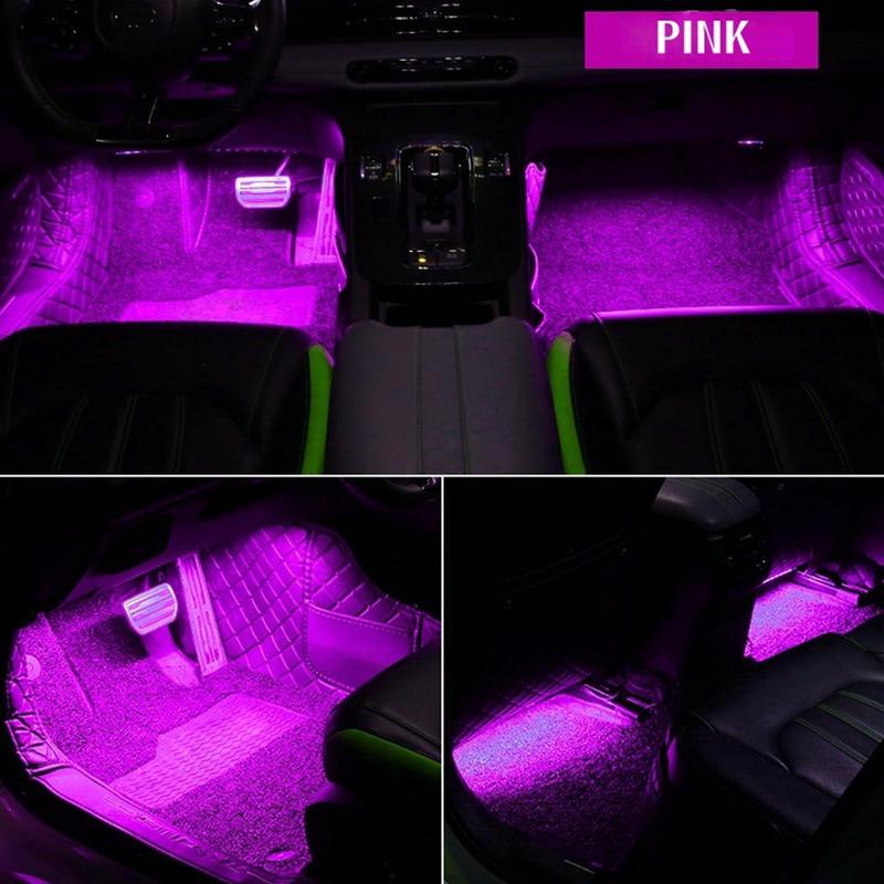 Car Ambient Lighting Music Rhythm Bright Lamp With USB Port LED Car Lights For Truck SUV Tractor Trailer
