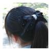 Barrette Hair Clip for Girls - Black Dress Fabric Ribbon, Elegant & Gorgeous for Updos, Parties, Weddings - Approx. 13x8cm
