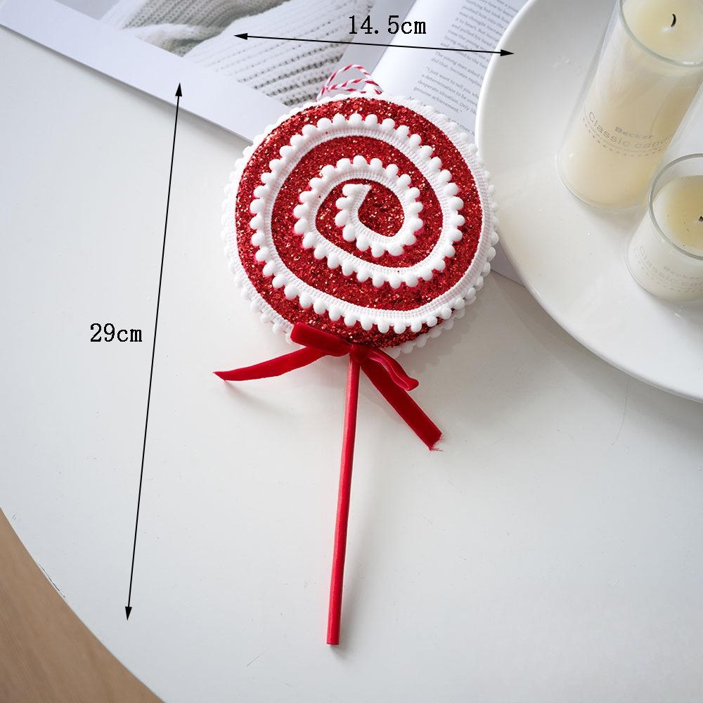 1pc Festive Red & White Christmas Lollipop Decorations - Hanging Ornaments for Tree, Home & Gifts,Christmas Decorations