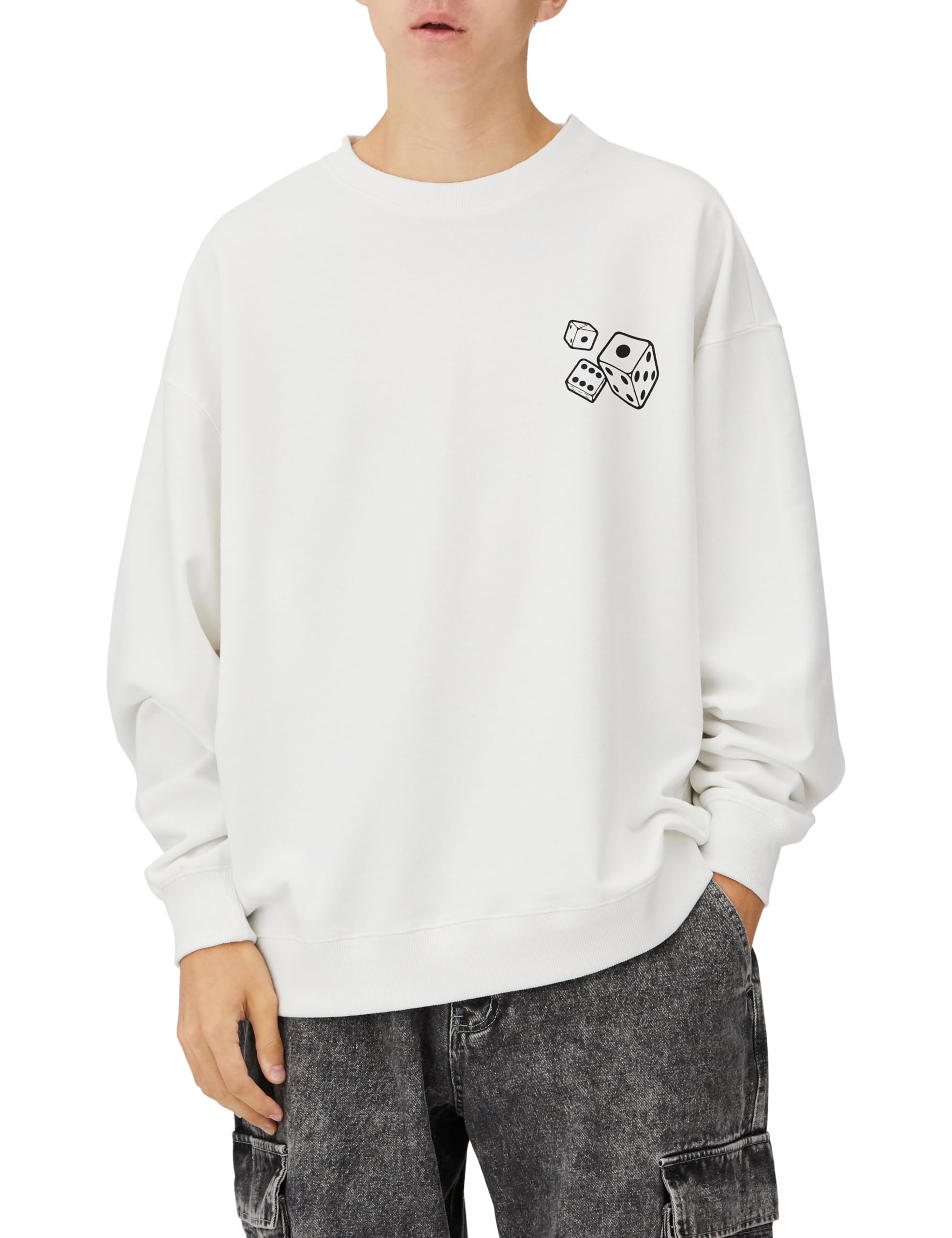 

Свитшот Dice флисовый свитшот для мужчин 70170 Белый [УЛУЧШАЕТ] [SIDEWAYSTANCE] белый