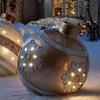 Nuevo Árbol de Navidad Inflable Gigante para Exteriores de PVC Bola Decorativa Navideña
