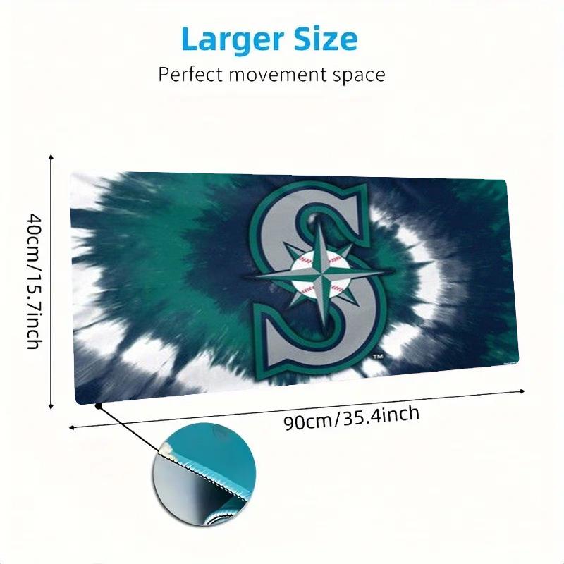 Seattle Mariners Art Color Mouse Pad Large Gaming Table Cushion Non-slip Laptop Tablet Big Mousepad XXL Mat Mini PC Playmat With Lock edge