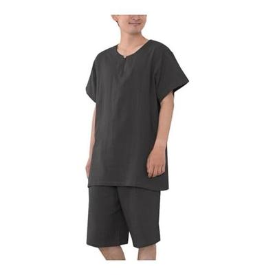 [Bellislove] Men's Pajamas, Short Sleeves, For Summer, 100% Cotton, Double Gauze, Top and Bottom Set, Sleepwear, Room Wear, Loungewear, Shorts,