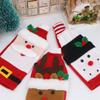 Christmas Wine Bottle Cover Santa Snowman Woven Wine Bottle Bags Christmas Party Dinner Table Decorations New Year Gifts