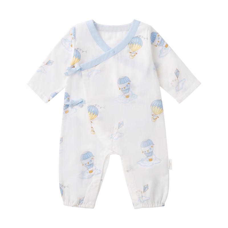 Хлопковый антибактериальный марлевый боди для младенцев 59