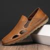 Men's Sandals Summer Driving Shoes Breathable Casual Sandals Man Beach Shoes Fashion Outdoor British Style Walking Loafers Male