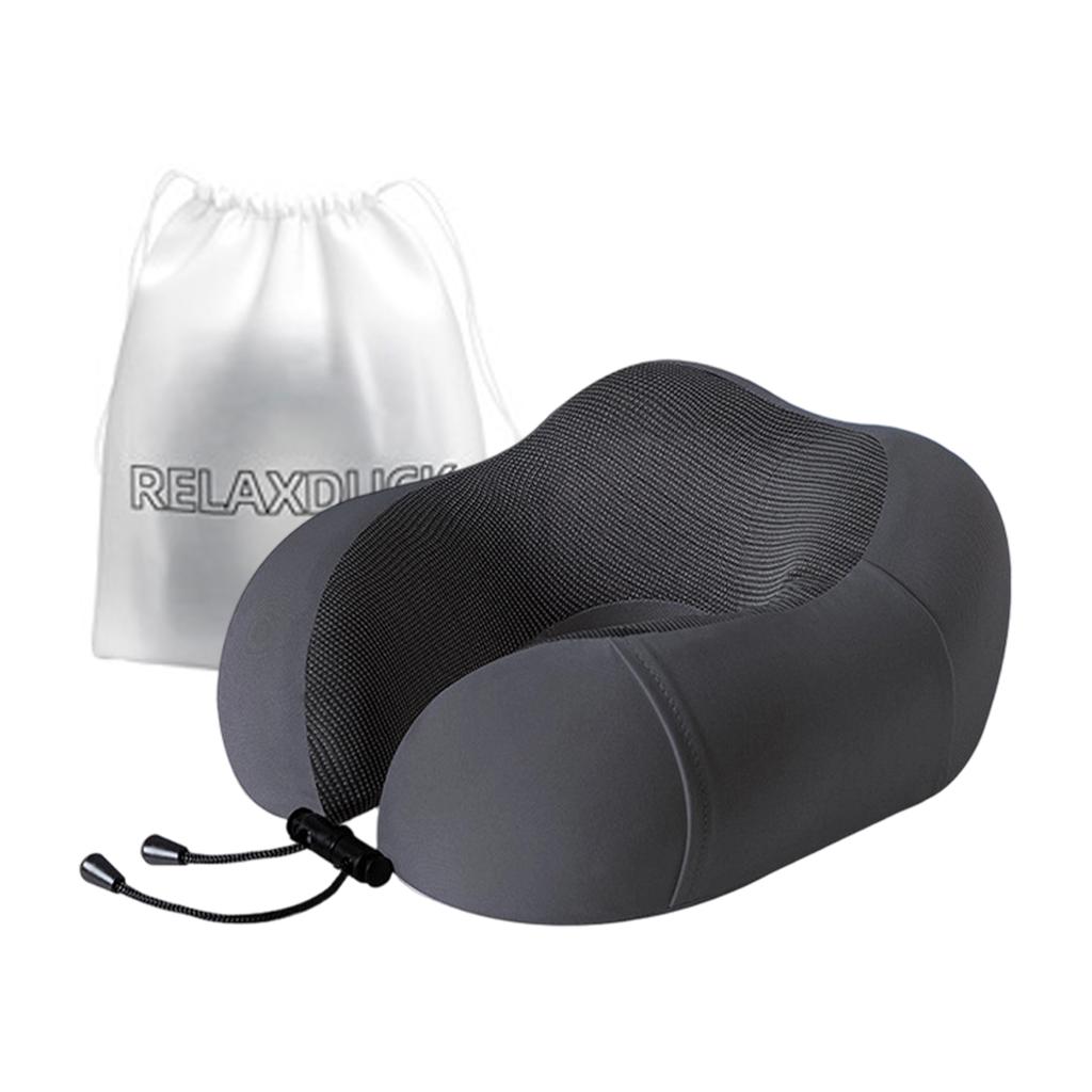 Travel Neck Pillow U Shaped Memory Foam Support Ergonomic Design Portable Lightweight Adjustable Drawstring for Comfort on Plane Train Car