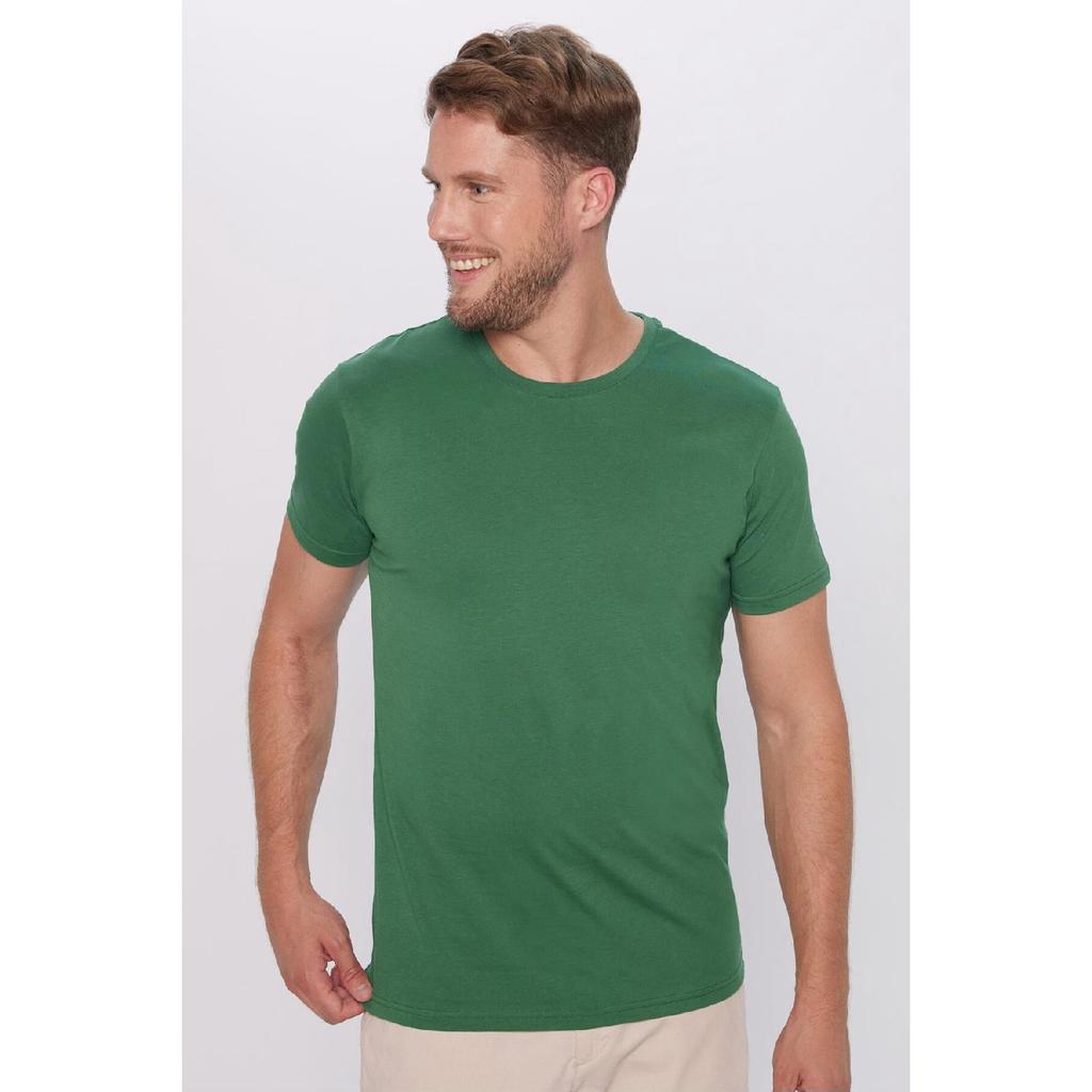 Unisex Slim Fit Slim Fit 100% Cotton Soft Textured White Crew Neck T-shirt