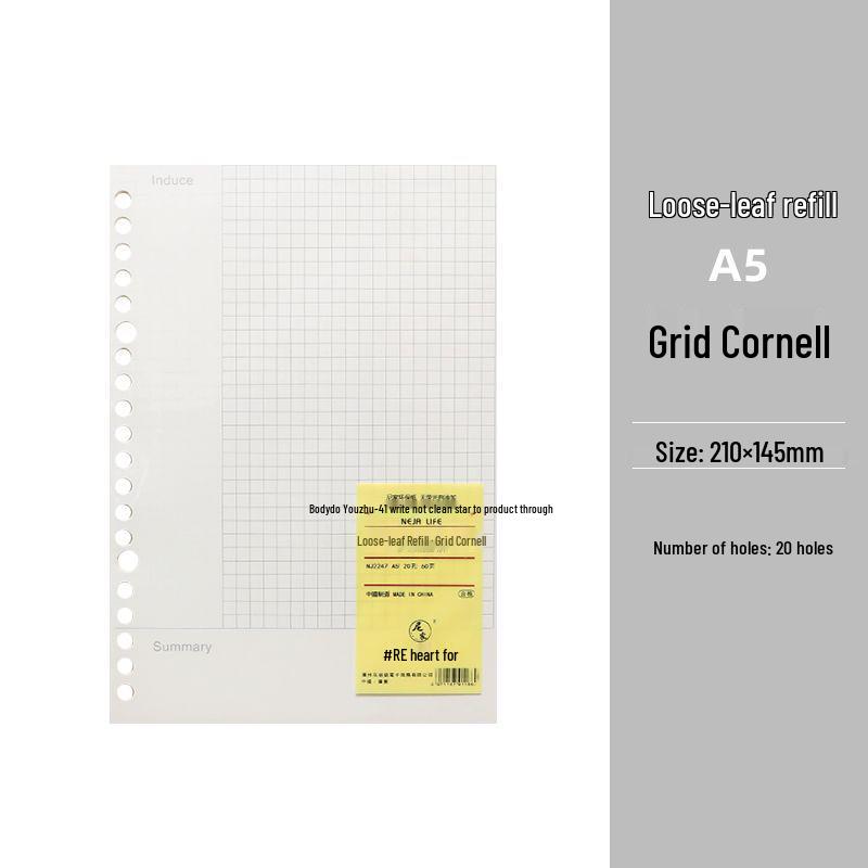 Smooth Loose-Leaf Notebook with Removable Pages for Postgraduate Exams