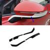 Glossy Black 4X Rearview Mirror Stripe Cover Trim For Volkswagen ID.4 2021 2022