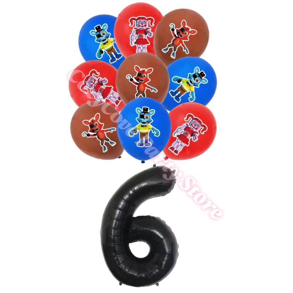 Neltoned Birthday Party Decoration Cups Plates Cake Topper Balloons For Kids Party Favors Freddyed Bear Gifts By Fnafs