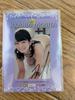 [USED] Suzuka Morita Autographed Card, White and Black Bikini Striped Photo