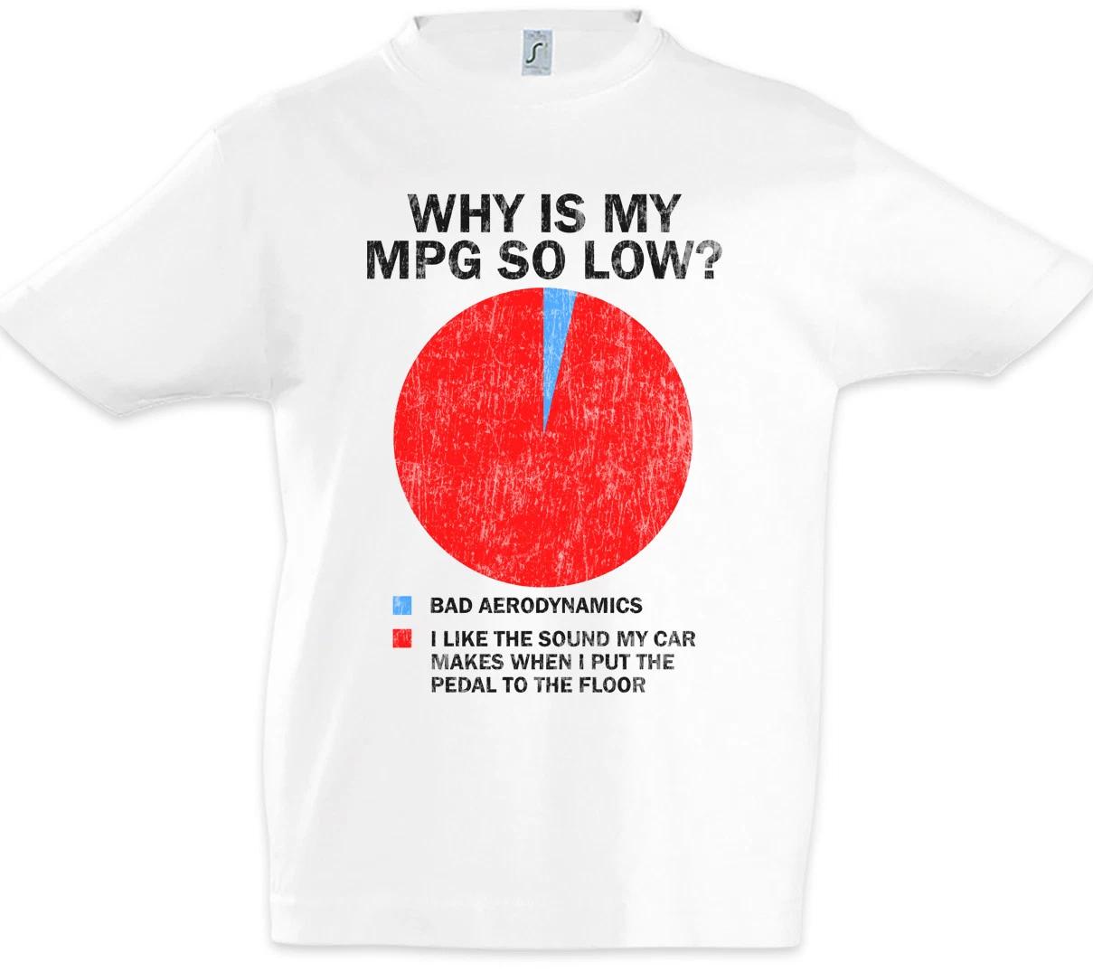 Why Is My MPG So Low Kids Boys kids boys T-Shirt Racer Petrol Head Fun Car 110