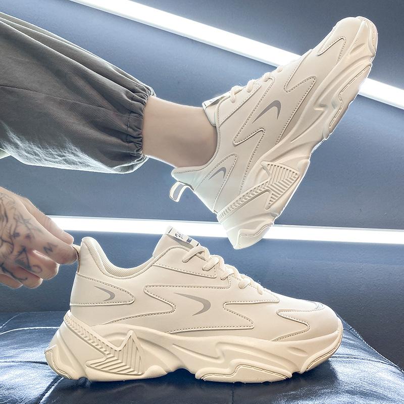 New autumn and winter breathable casual shoes sports running shoes little white dad shoes