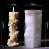 Cylindrical Aromatherapy Candle Mold Silicone Plaster Grinding Tool DIY Soap Mold  Home Decoration
