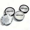 4pcs JDM W WORK MEISTER Logo Emblem Car Wheel Center Caps 58MM Clips 53MM Wheels Hub Cap Rim Hubcaps Dust Cover Car Accessories