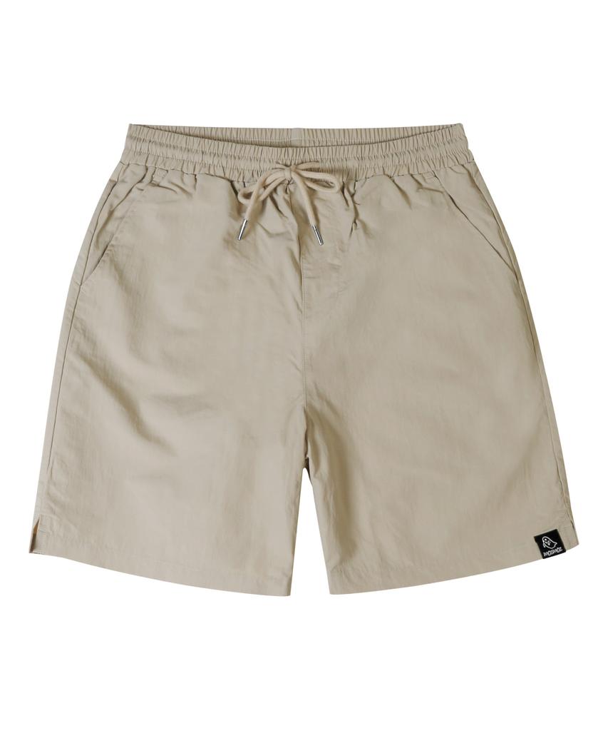 MOZMOZ [2Pack] Nylon Elastic Waist Basic Shorts
