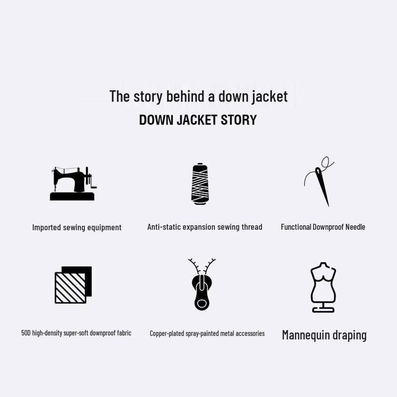 Jinyujie Women's Mid-length Loose Fit Puffer Down Jacket