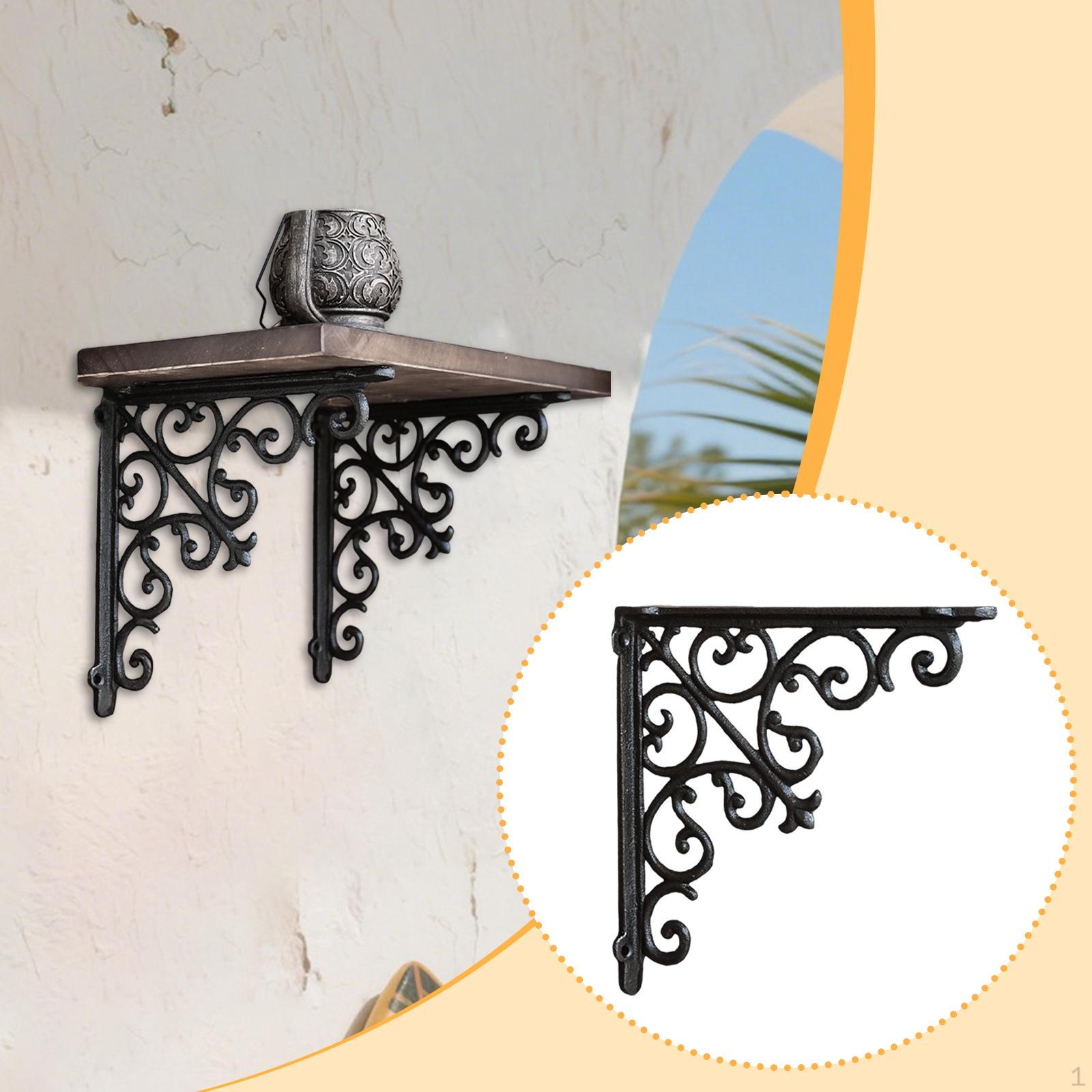 

Декоративний Кронштейн для Полиці Підтримка Навантаження з Гвинтами Підтримка Полиць для Вітальні