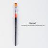 Ougelang Nylon Bristle Flat Head Gouache & Acrylic Brush Set
