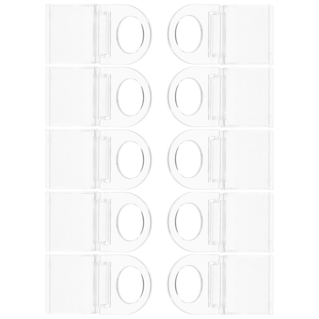 10pcs Curtain Clips Transparent Acrylic U-Shaped Lifting Clips For Roller Blinds Window Shade Accessories Blind Holder
