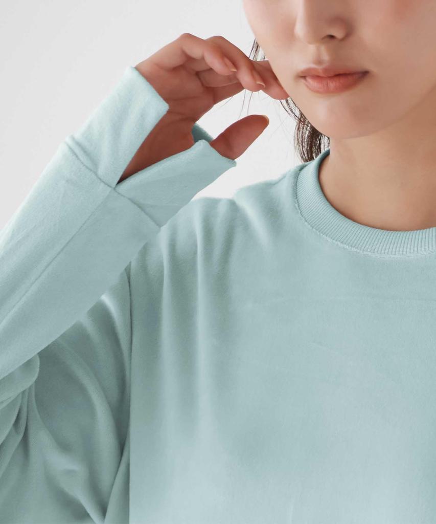 Gunze AUY901 Warm Velvet Pajama Beige Women's Set,