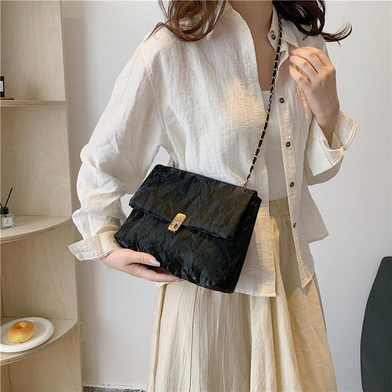 Fashion Soft PU Chain Shoulder Bags New Trend Women Crossbody Bag Versatile Commuting Casual Square Classic Ladies Handbags MIT
