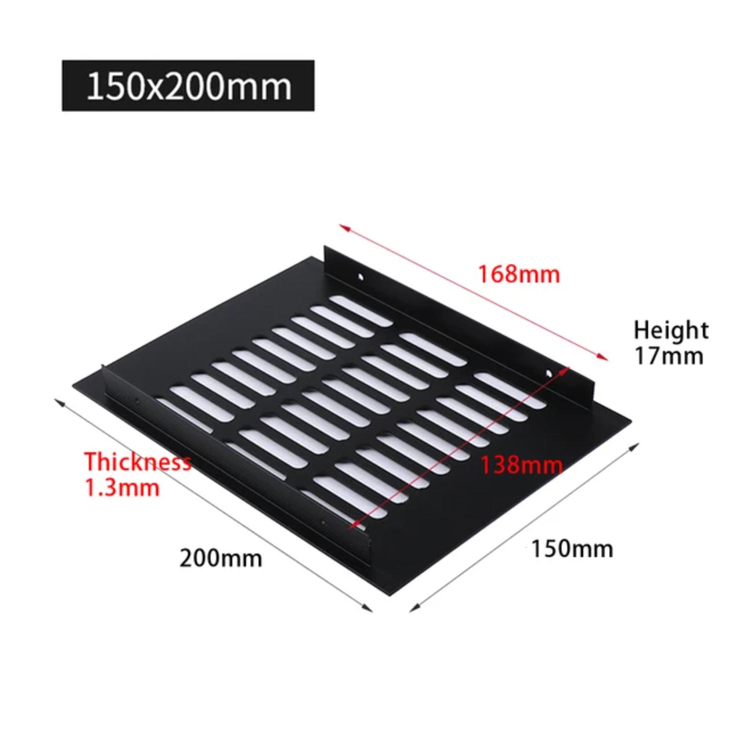 

Вентиляційні решітки 150 мм Алюмінієві Прямокутні Дихаюча Сітка Шафа Гардероб Вентиляційна решітка Вентиляційна кришка Витяжна решітка