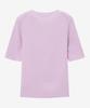 Basic House Women'S Rayon Ribbed Short Sleeve Sweater Lavender Lzkt3204