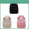 Kids Cartoon Plush Cat Backpack With Breathable Straps For Kindergarten School
