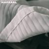 1PC NAPEARL Fabric Upgrade Solid Color Stripe White Tulle Curtain Warm Sheer For Bedroom Living Home Window Decoration
