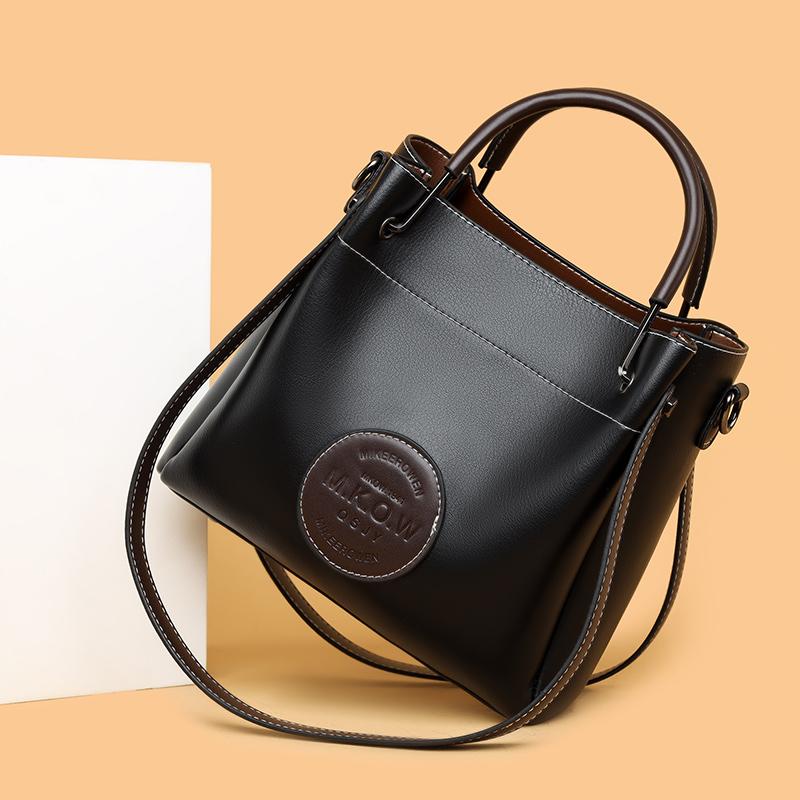 Miękka Skórzana Torba na Ramię PU dla Kobiet Warstwy Crossbody Messenger Tote Wysokiej Jakości Warstwy Kobieca Panie Designerskie Torebki Luksusowa