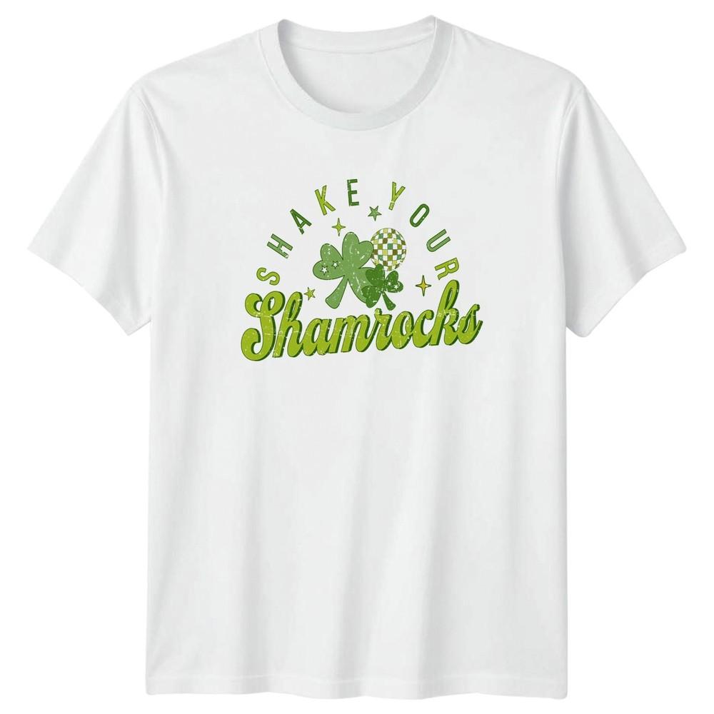 Shake Your Shamrocks TShirt Disco Retro St Patricks Day Gift For Him And Her S