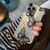 Butterfly Flowers Phone Case for iPhone 17 Air 16 15 14 13 12 11 Pro Max Plus Mini 8 7 Soft Transparent Cover Fundas Accessory