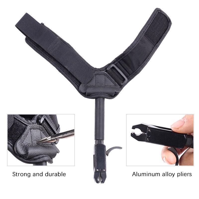 1 Stk Bueskyting Caliper Release Aid Black Color Compound Buestropp Skyting Bueskyting