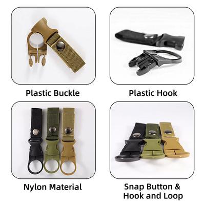 Outdoor-Nylon-Wasserflaschen-Clip, multifunktionaler Wasserflaschen-Ringhalter für Camping, Wandern