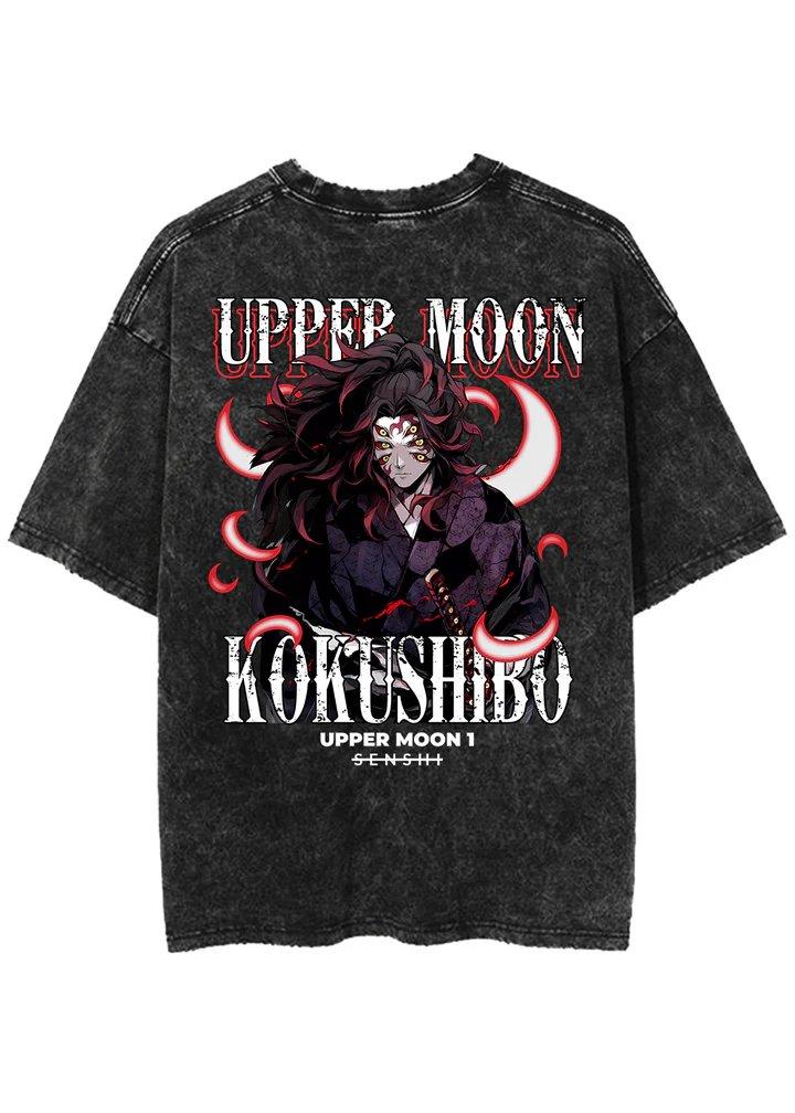 

New Demon Slayer Anime Quality TShirt Men and Women Cotton Vintage Washed Print Retro Streetwear Sports Fitness Tops L