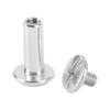 100 Sets Screw Rivet M2 Stainless Steel High Strength Round Flat Head Binding Screws